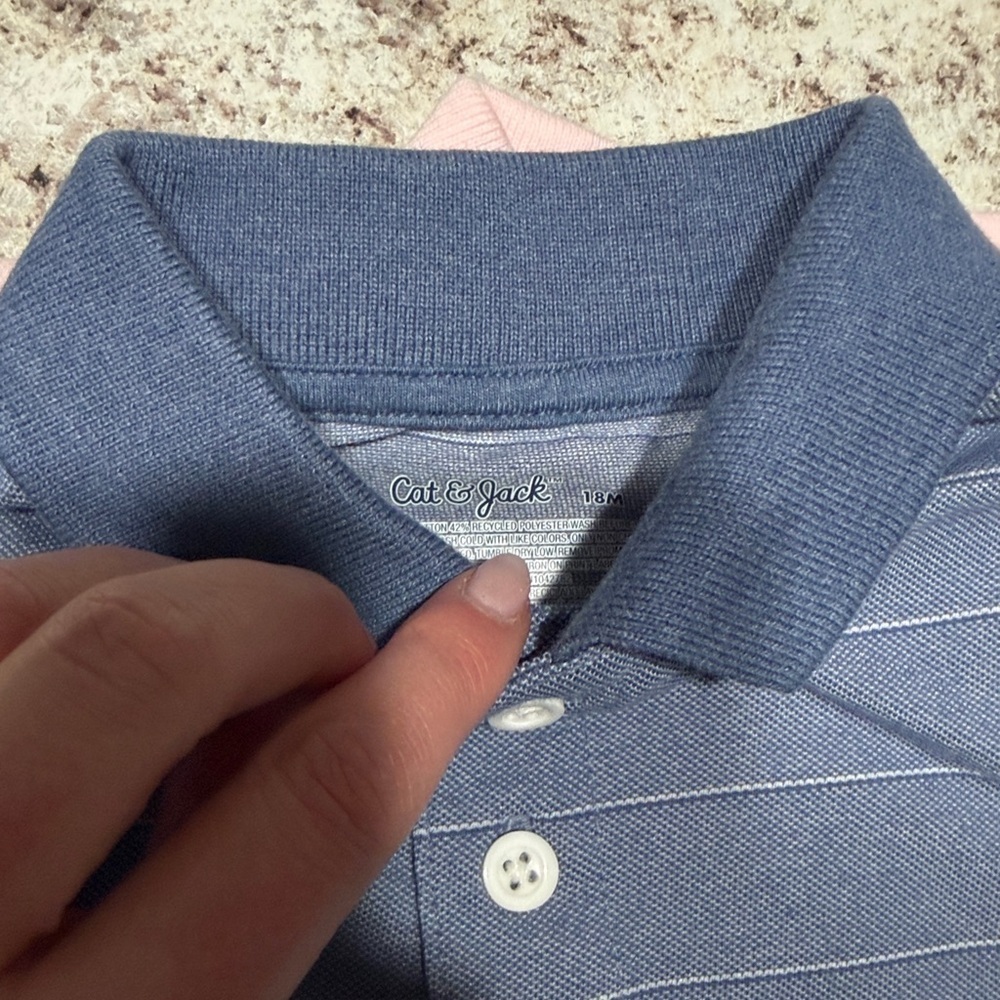 Tommy Bahama Kids Polo Shirts in Mint, Blue, and Pink - Picture 3 of 6